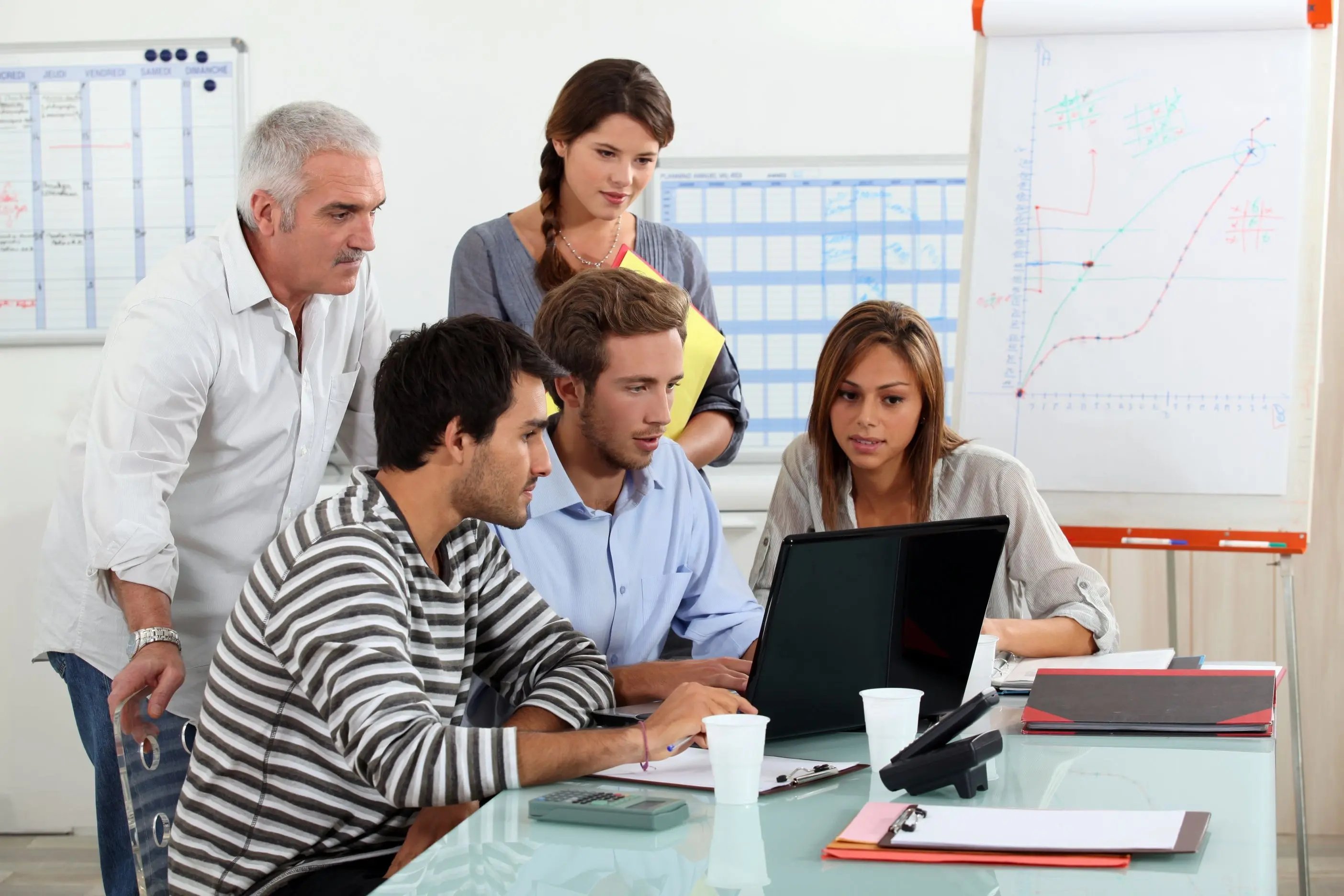 A team working on a shared task